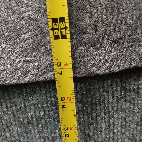 a.n.a Women's Front Tie A-Line Dress Gray Large 3/4 Sleeve Heather Crew Neck - Picture 13 of 14